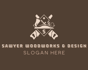 Carpentry Sculptor Woodwork logo design