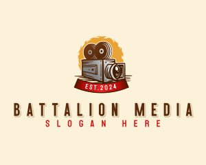 Media Camera Recording logo design