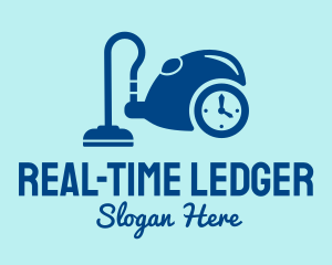 Hoover Cleaning Time  logo design