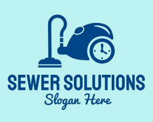 Hoover Cleaning Time  logo design