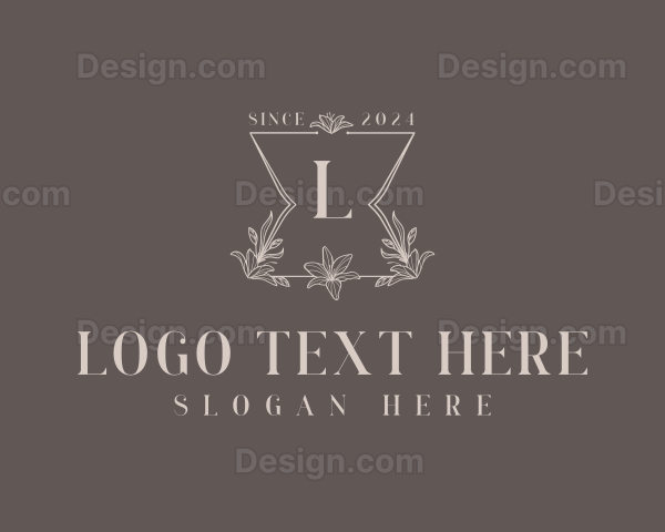 Elegant Floral Salon Logo