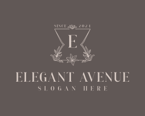 Elegant Floral Salon logo design