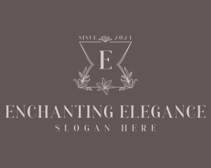 Elegant Floral Salon logo design