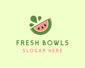 Juicy Fruit Watermelon logo design