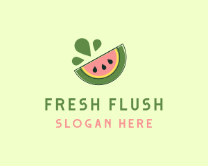 Juicy Fruit Watermelon logo design