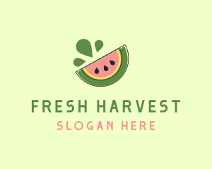 Juicy Fruit Watermelon logo design