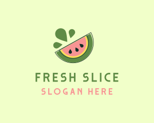 Juicy Fruit Watermelon logo design