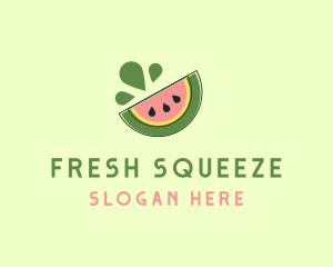 Juicy Fruit Watermelon logo design