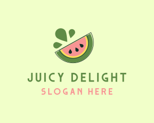 Juicy Fruit Watermelon logo design