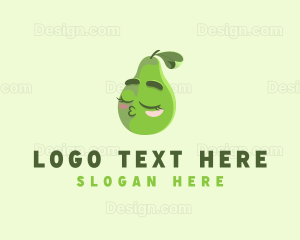 Avocado Farm Fruit Vegetarian Logo