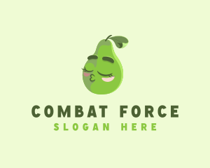 Avocado Farm Fruit Vegetarian Logo