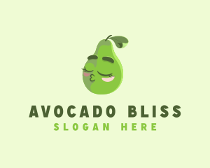 Avocado Farm Fruit Vegetarian logo design