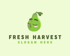 Avocado Farm Fruit Vegetarian logo design