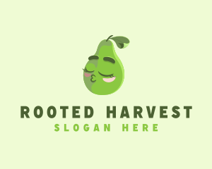 Avocado Farm Fruit Vegetarian logo design