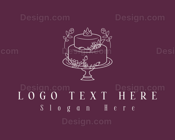 Princess Floral Cake Logo