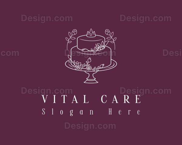 Princess Floral Cake Logo