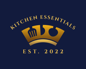 Royal Utensil Crown logo design