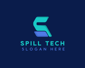 Digital Cyber Tech Letter S  logo design