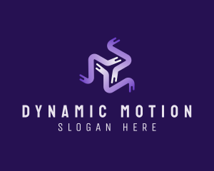 Digital Fintech Motion logo design