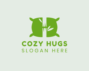 Green Bamboo Pillow logo design