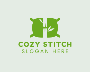 Green Bamboo Pillow logo design