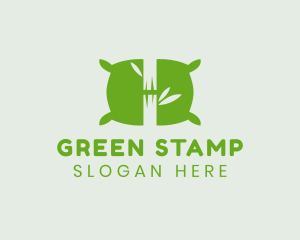 Green Bamboo Pillow logo design