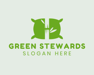 Green Bamboo Pillow logo design