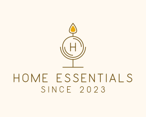 Candle Fire Home Decor logo design