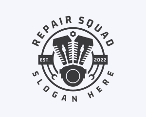 Mechanic Engine Repair logo design