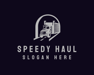 Delivery Truck Logistics logo design