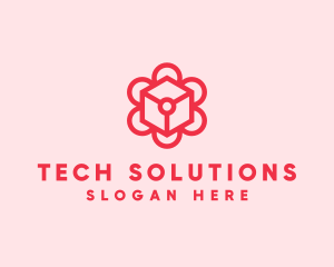 Tech Flower Enterprise logo design