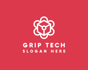 Tech Flower Enterprise logo design