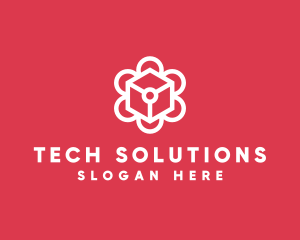 Tech Flower Enterprise logo design