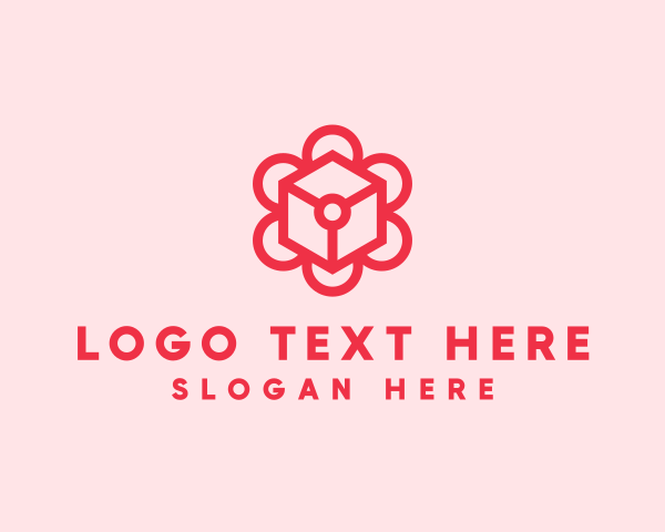 Flower logo example 3