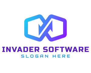 Gradient Infinite Software logo design