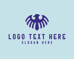 Silhouette - Flying Eagle Silhouette logo design