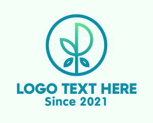 Eco Leaf Plant logo