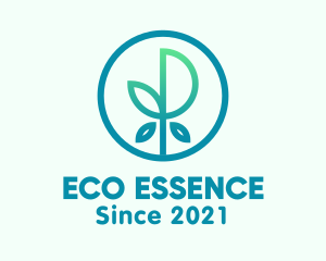 Eco Leaf Plant logo design