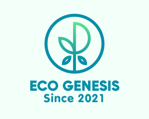 Eco Leaf Plant logo design