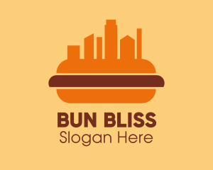 Hot Dog Building City  logo design