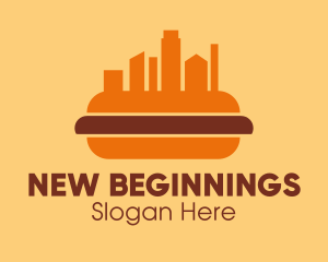 Hot Dog Building City  logo design