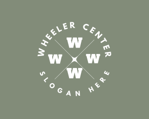 Hipster Star Center Crossline logo design