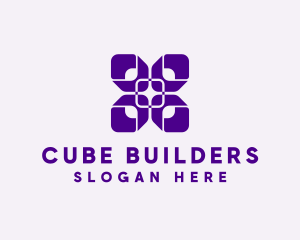 Cyber Cube Data Scientist logo design