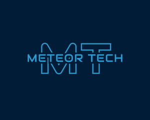 Neon Cyber Tech logo design