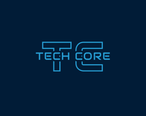 Neon Cyber Tech logo design