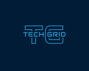 Neon Cyber Tech logo design