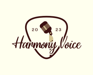 Music Vocalist Microphone logo design