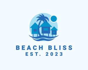 Beach Vacation House logo design