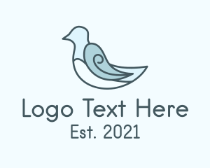 Aviary Dove Bird logo