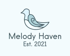 Aviary Dove Bird logo